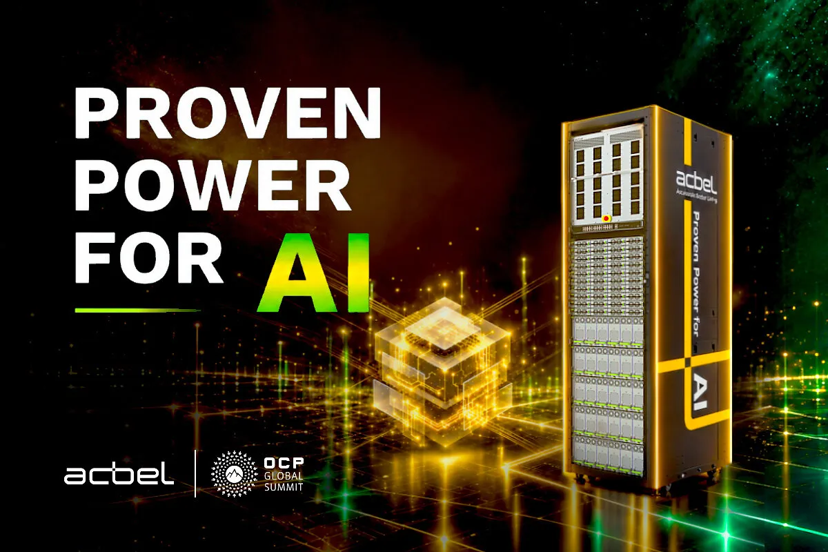 Az Acbel 100 kW-os tápegységet mutat be AI-adatközpontokhoz