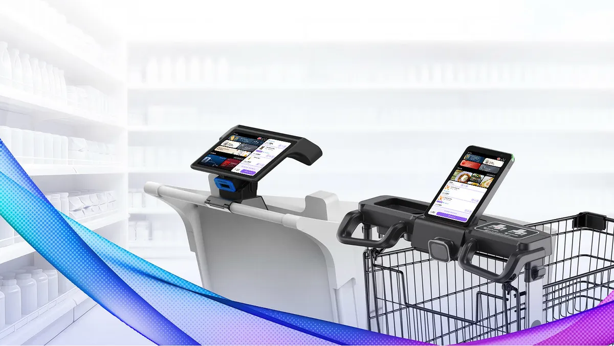 AI-alapú okos bevásárlókocsit mutatott be a Hanshow, a shopreme és a Lucky cart