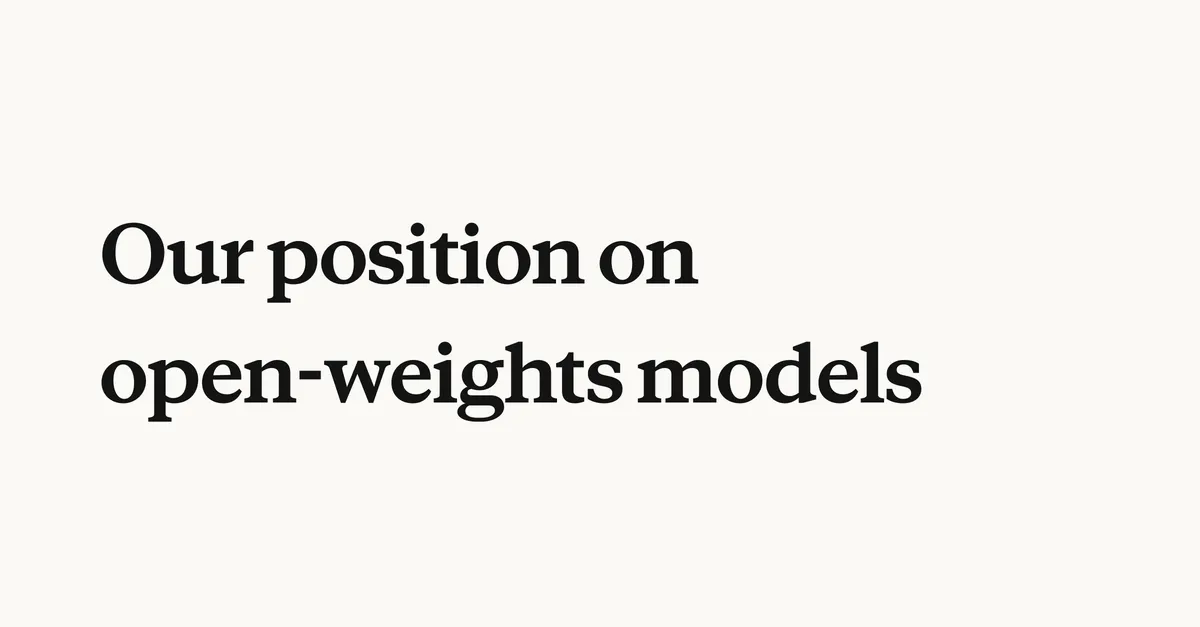 Az Anthropic nem tiltaná be az open-weights modelleket