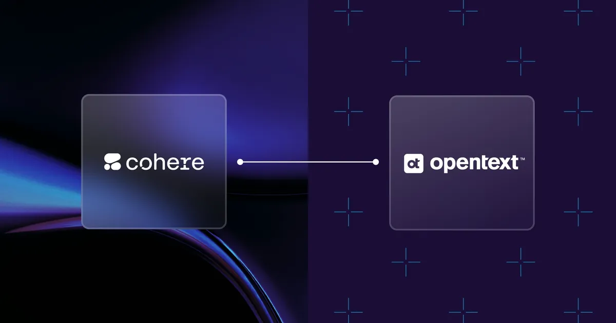 A Cohere és az OpenText ügynöki AI-rendszereket kapcsol össze
