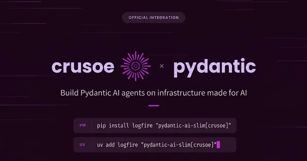 A Crusoe natív modellprovider lett a Pydantic AI-ban