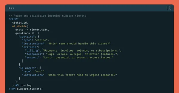 A Databricks ai_decide gyors döntéseket hoz strukturálatlan adatokból