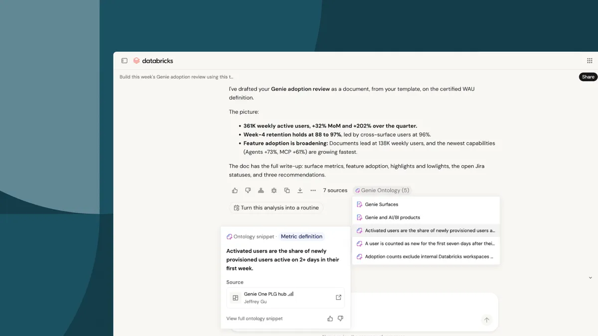A Databricks Genie Ontology vállalati tudással javítja az AI-válaszokat