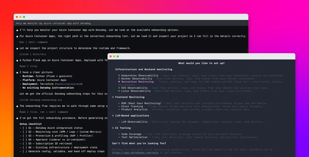 A Datadog AI-asszisztenssel egyszerűsíti a szerver nélküli alkalmazások bekötését