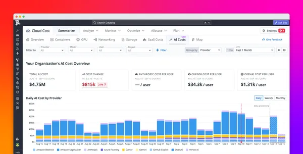 A Datadog új eszközökkel segíti a Cursor költségeinek kezelését