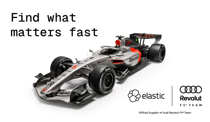 Az Elastic többéves partnerséget kötött az Audi Revolut F1 Teammel