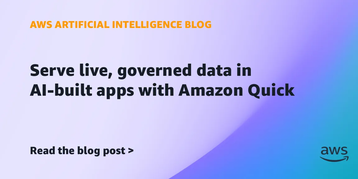 Élő, jogosultságkezelt adatokat hoz az Amazon Quick az AI-appokba