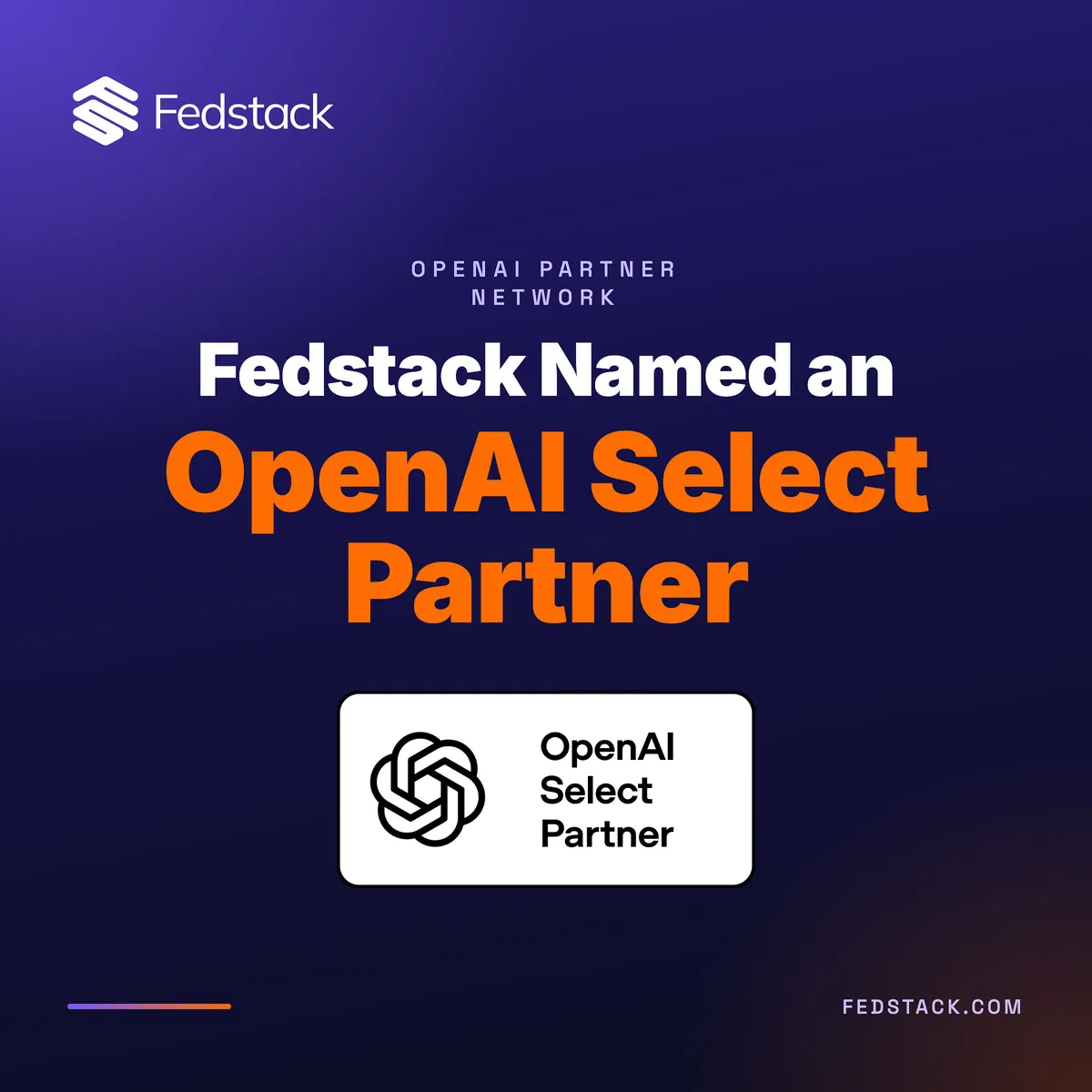 A Fedstack OpenAI Select Partner lett a kormányzati technológiában