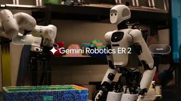 A Google Cloudon elérhető a Gemini Robotics ER 2 robotikai modell