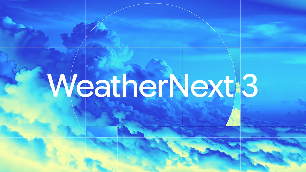 A Google bemutatta a WeatherNext 3 globális időjárási AI-modellt