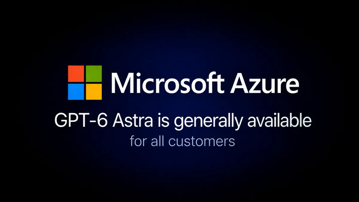 A GPT-6 Astra általánosan elérhető a Microsoft Foundryban