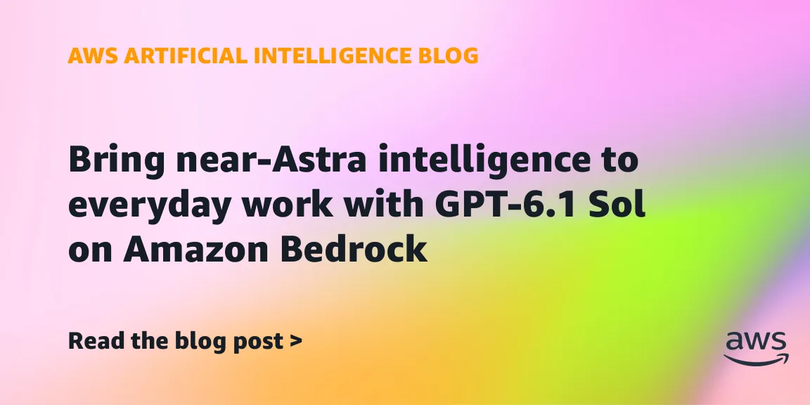 Elérhető az Amazon Bedrockon az OpenAI GPT-6.1 Sol modellje