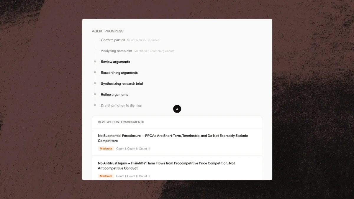 A Harvey LexisNexis-alapú ügynöke kereset elutasítási indítványt ír
