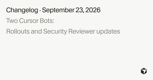 Két új Cursor-bot figyeli a kódkiadásokat és a biztonsági hibákat