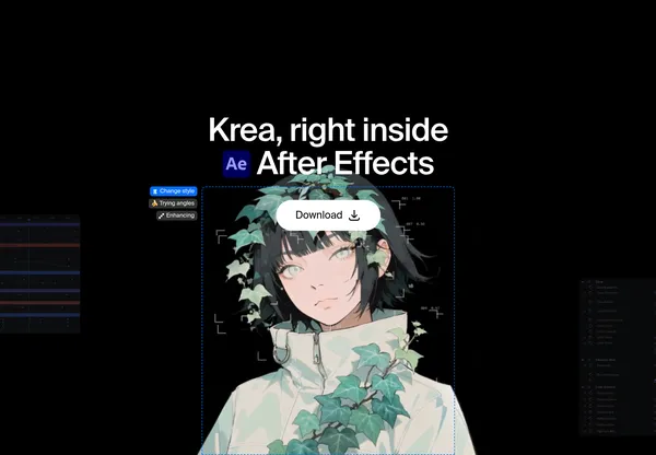 Krea-plugin érkezett az After Effectshez képek és hátterek készítésére