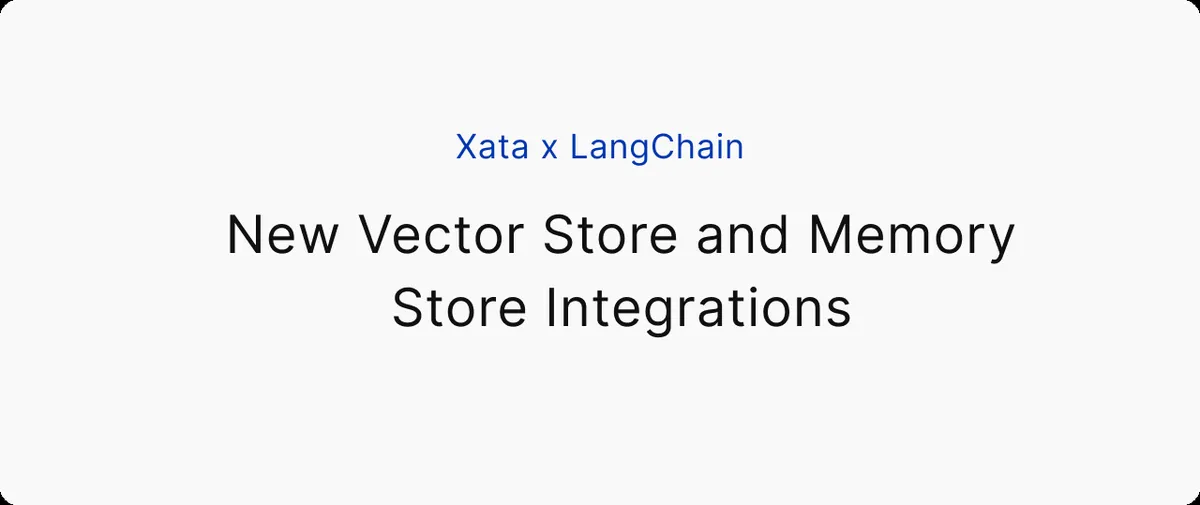 A LangChain négy új Xata-integrációval bővült