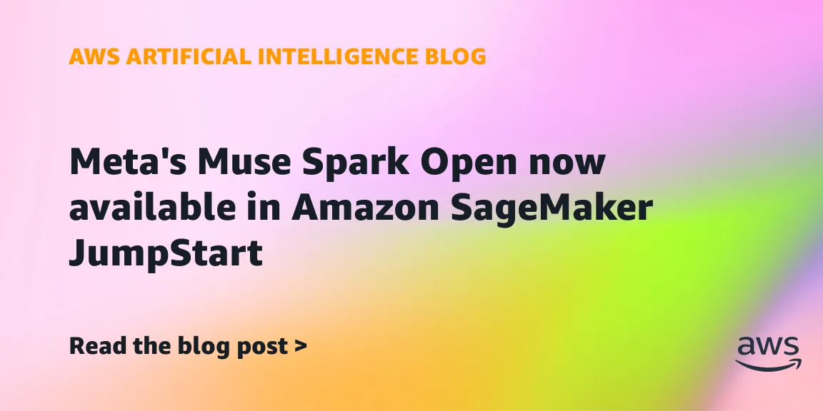 A Meta Muse Spark Open modellje elérhető az AWS SageMakerben
