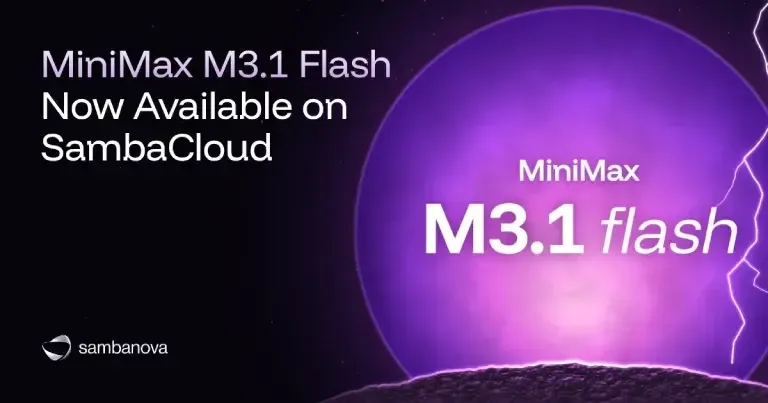 A SambaCloudra érkezett a MiniMax M3.1 Flash modell