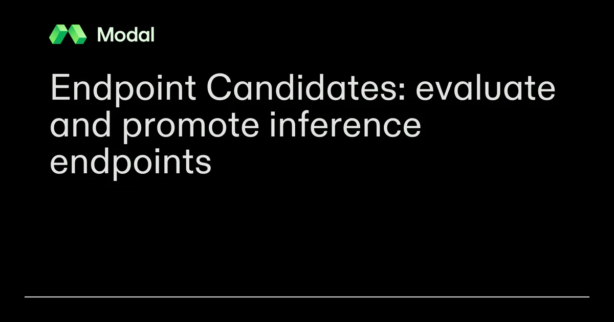 A Modal új eszközzel tesztelhetővé teszi az alternatív inference végpontokat
