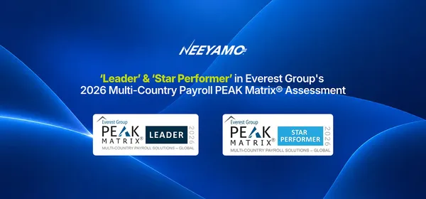 A Neeyamo vezető lett az Everest Group globális bérszámfejtési értékelésében