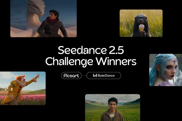 Öt alkotó nyerte a Picsart és a Seedance 2.5 videós versenyét