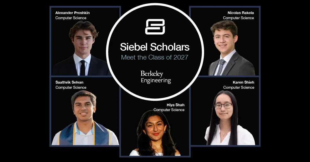 Öt Berkeley-hallgató kapta meg a Siebel Scholars ösztöndíját