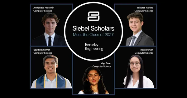 Öt Berkeley-hallgató kapta meg a Siebel Scholars ösztöndíját