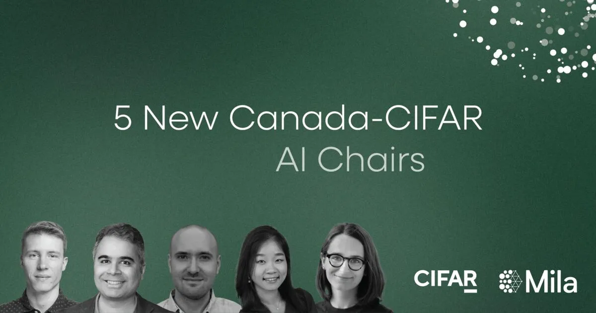 Öt Mila-kutató kapott vagy újított meg Canada-CIFAR AI Chair címet