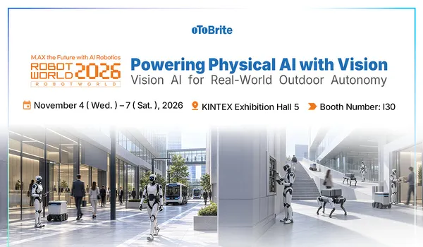 IP69K-védett 3D kamerát mutat be az oToBrite a ROBOTWORLD 2026-on