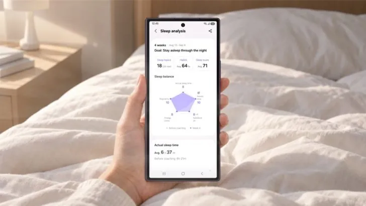 A Samsung három napnyi adatból is elindítja az alváscoachingot