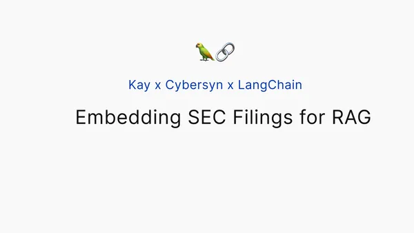 SEC-beadványokból épít RAG-rendszert a LangChain és két partnere