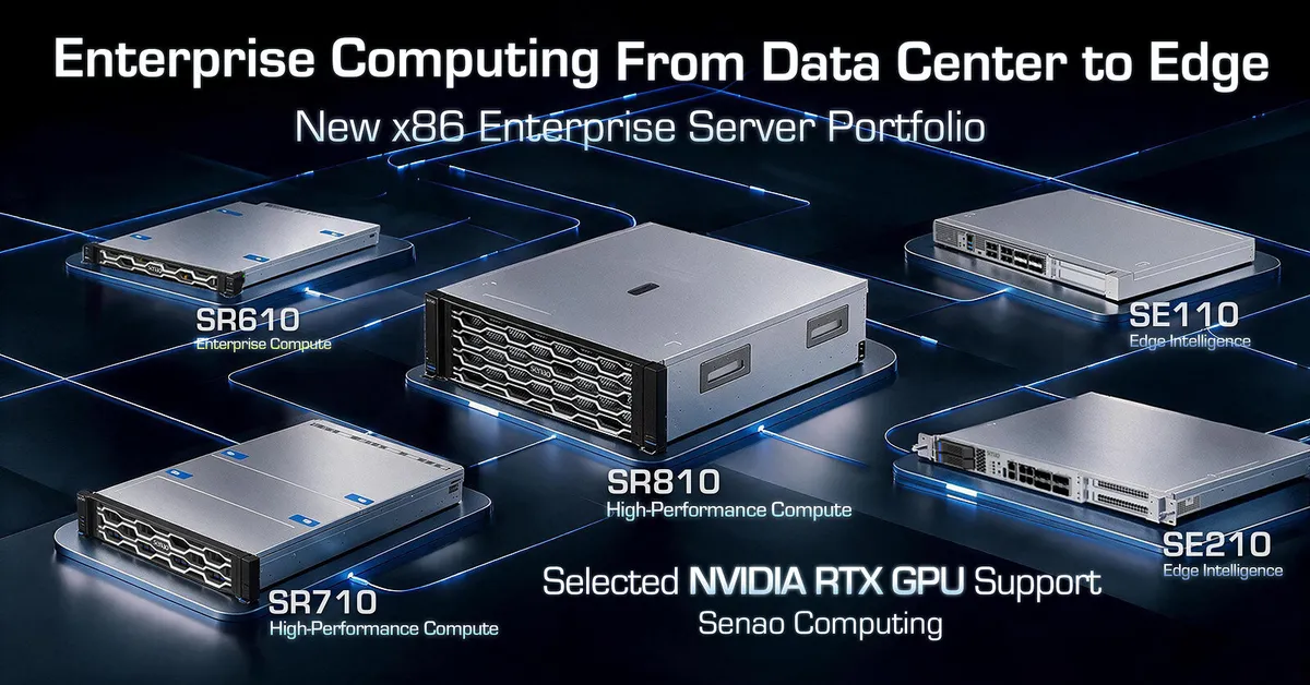 Senao Networks x86 szervereket indított vállalati MI-feladatokra