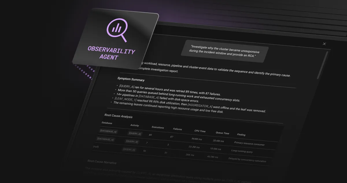 Két perc alatt jutott el a tünettől az okig a SingleStore új ügynöke