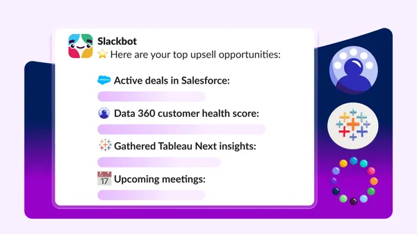 A Slackbot már a teljes Salesforce-rendszeren keresztül dolgozik