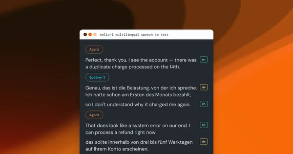 A Speechmatics Melia 1 modellje javította a többnyelvű átírást