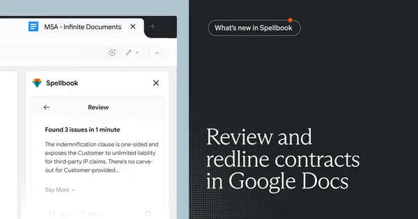 A Spellbook hét frissítéssel érkezett meg a Google Docsba
