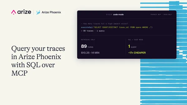 SQL-lekérdezésekkel vizsgálhatják az ügynökök az Arize Phoenix nyomait