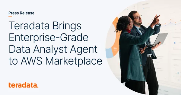 A Teradata vállalati adatelemző ügynöke megjelent az AWS Marketplace-en