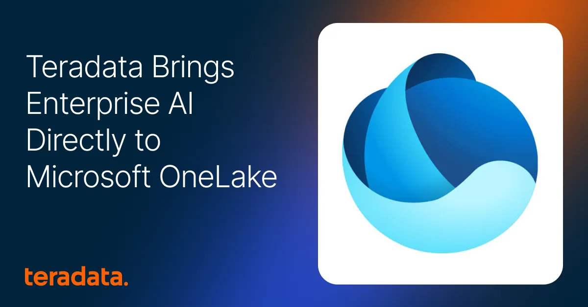A Teradata közvetlenül a Microsoft OneLake-be viszi a vállalati AI-t